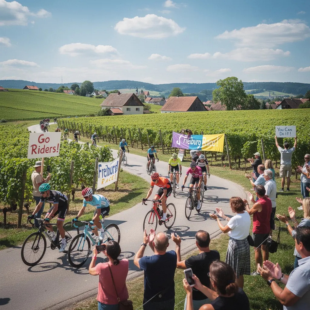 Weinberge am Rande des Schwarzwaldes mit malerischer Landschaft und sanften Hügeln.
